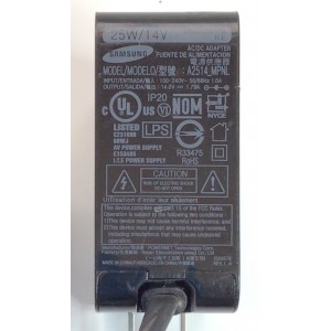 CARGADOR / ADAPTADOR DE FUENTE DE ALIMENTACION AC/DC SAMSUNG / NUMERO DE PARTE BN44-00917A / BN4400917A / ENTRADA VCA 100-240V~ 50/60HZ, 1.0A / SALIDA VCD 14.0V 1.79A / 25W / MODELO A2514_MPNL